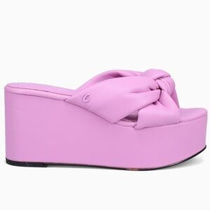 Circus NY Sam Edelman Women’s Grady Wedge Fiji Flower Pink Slide Sandal 8